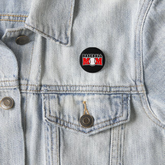 Baseball Mom 1 Inch Round Button