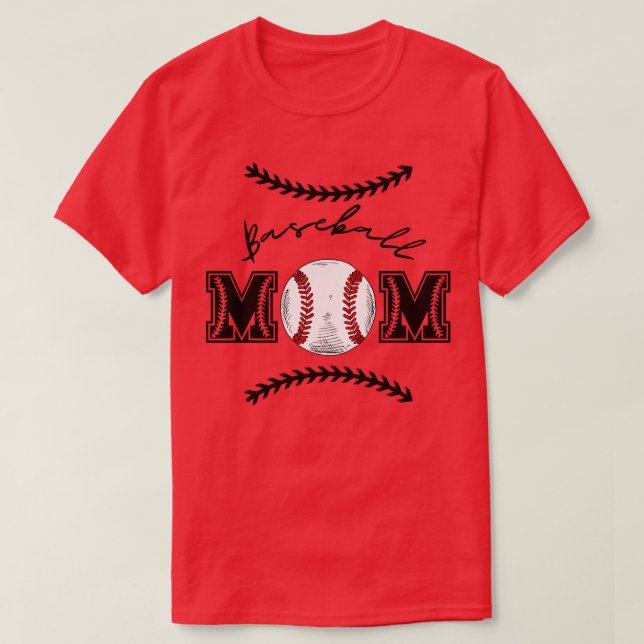 Baseball Mom 3 T-Shirt (Design Front)