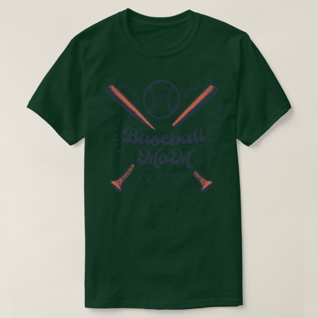 Baseball Mom 4 T-Shirt (Design Front)