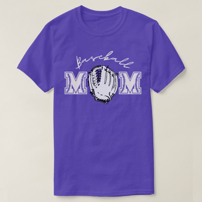 Baseball Mom 7 T-Shirt (Design Front)