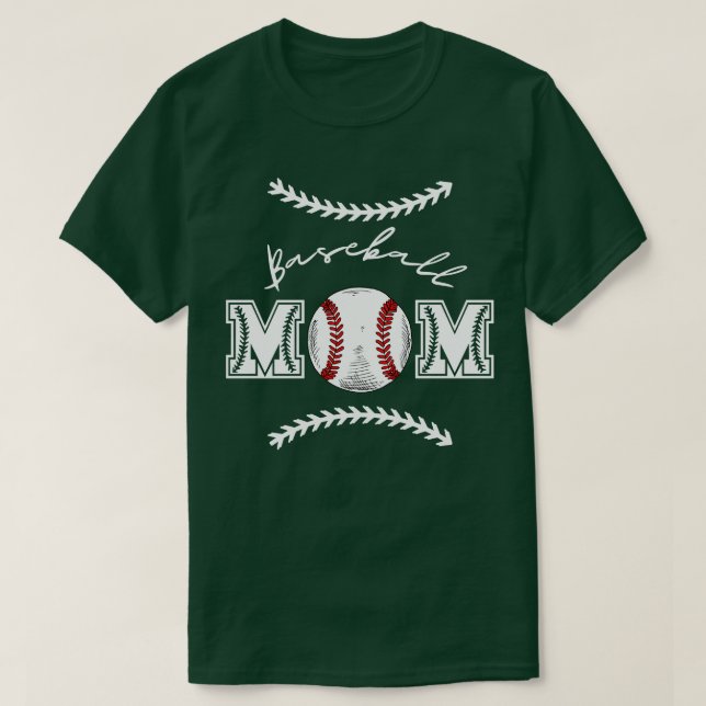 Baseball Mom 8 T-Shirt (Design Front)