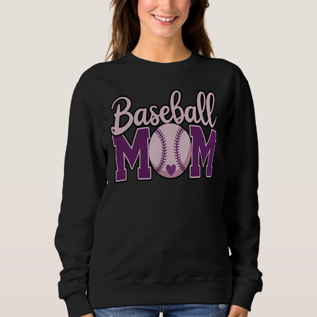 Baseball Mom, Baseball Game Day Sweatshirt (Front)