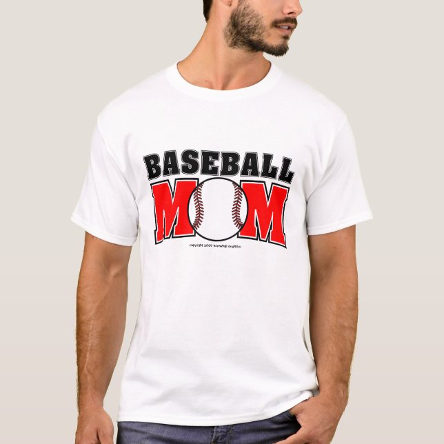 Baseball Mom Basic T-Shirt (Front)