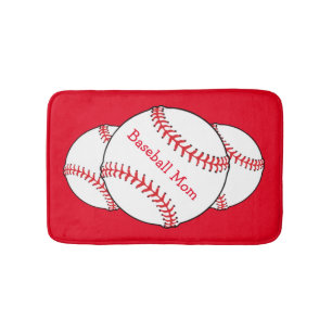 Baseball Mom Bath Mats