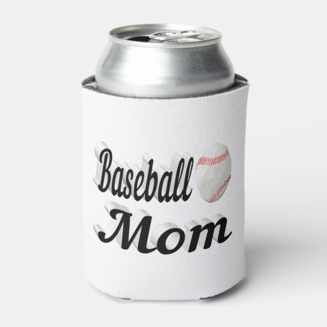 Baseball Mom  Can Cooler (Can Front)