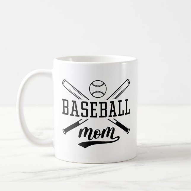 Baseball Mom Coffee Mug (Left)