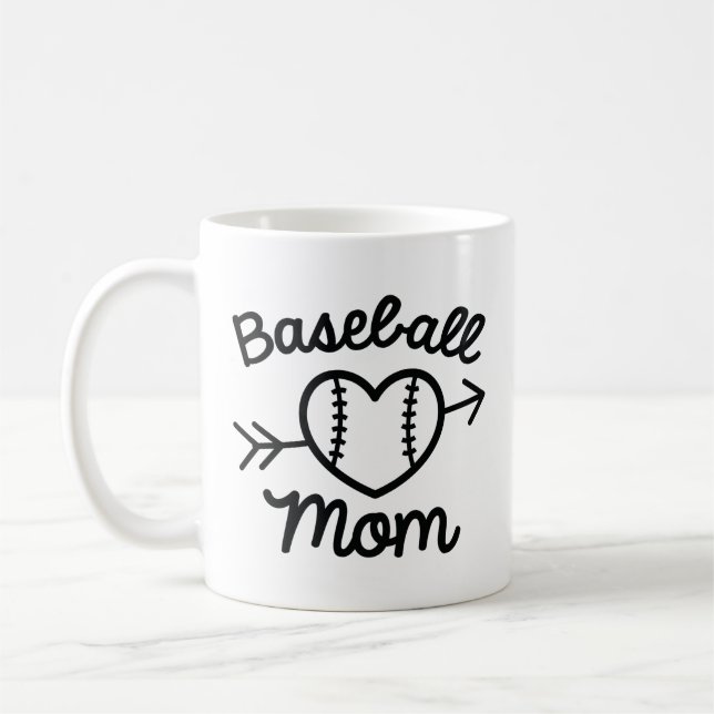Baseball Mom Coffee Mug (Left)