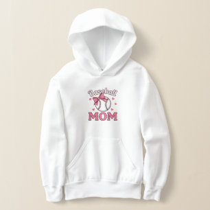 Baseball Mom Cute Pink Bow Design