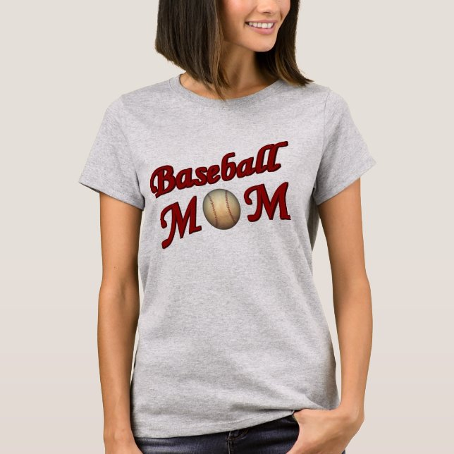 Baseball Mom Cute T-Shirt (Front)