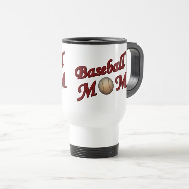 Baseball Mom Cute  Travel Mug (Front Right)