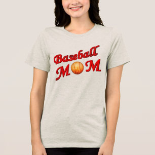 Baseball Mom Cute Tri-Blend Shirt