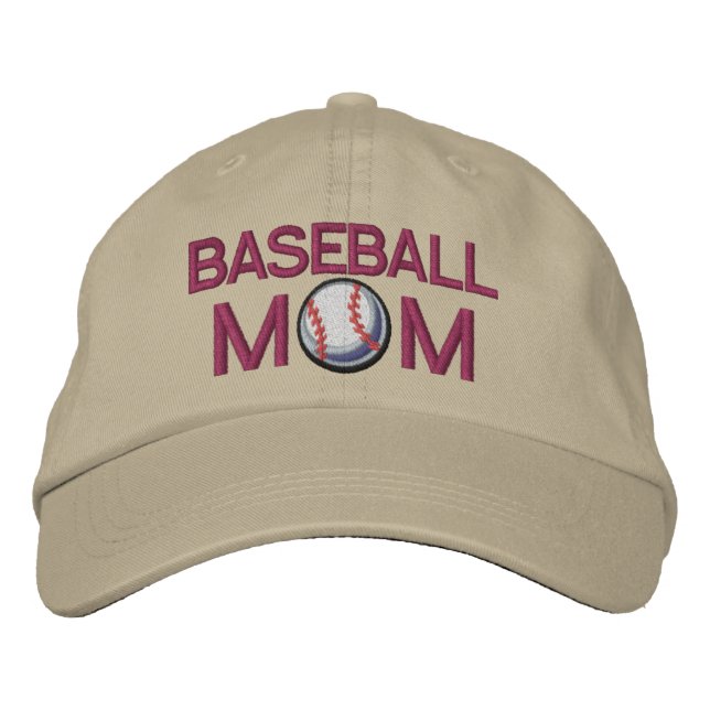 Baseball Mom Embroidered Hat (Front)