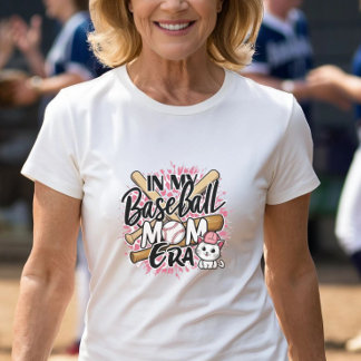 Baseball Mom Era Cat Lover T-Shirt