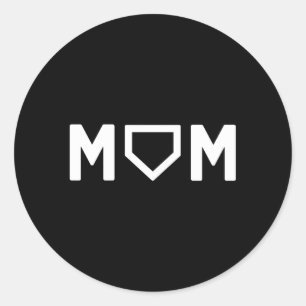 Baseball Mom Favourite Player Mother'S Day Classic Round Sticker