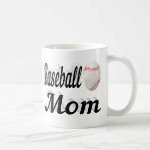 Baseball Mom half text Coffee Mug