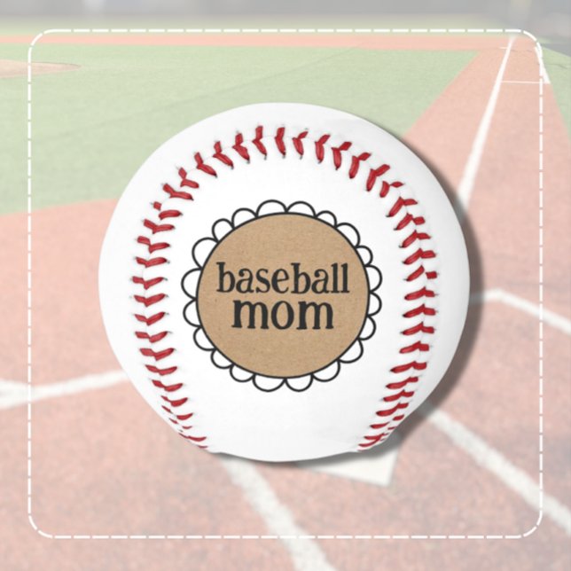 Baseball Mom Keepsake Ball Gift (Celebrate game day in style with this baseball mom keepsake ball.)