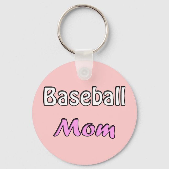 Baseball  Mom Keychain (Front)