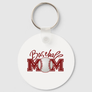 Baseball MOM Keychain