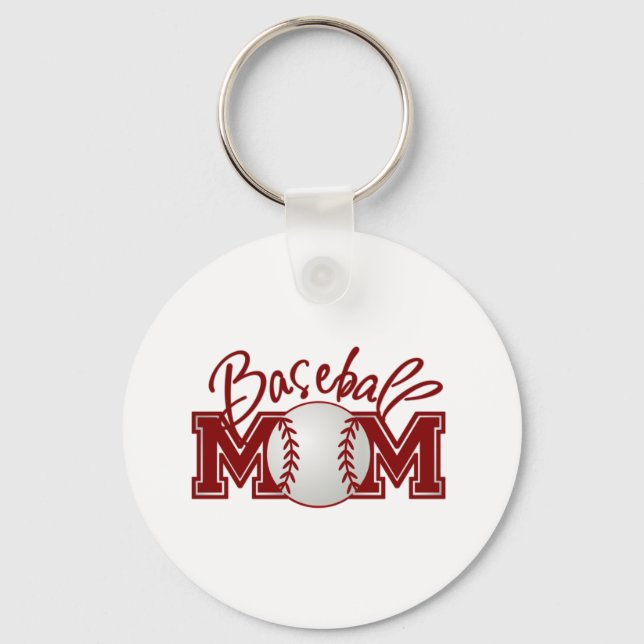 Baseball MOM Keychain (Front)