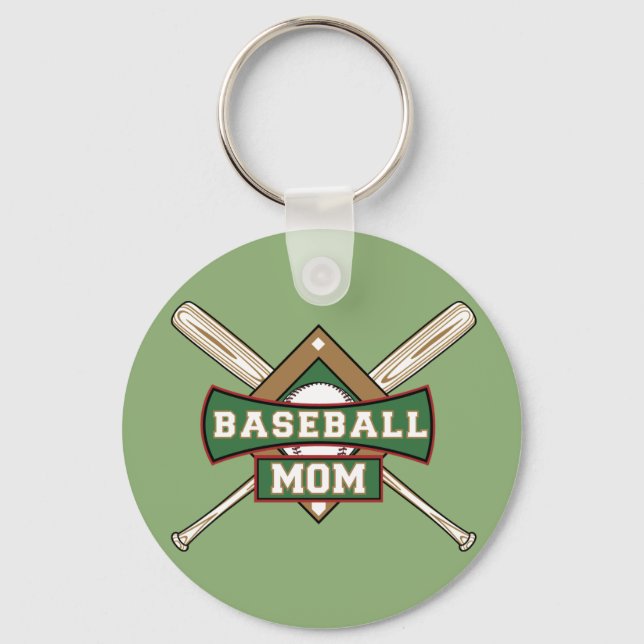 Baseball Mom keychain (Front)