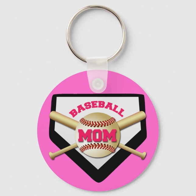 BASEBALL MOM KEYCHAIN (Front)