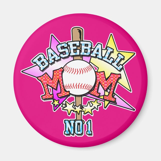 Baseball Mom Magnet (Front)