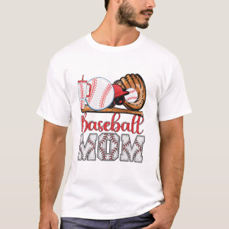 Baseball Mom Mama Baseball T-Shirt