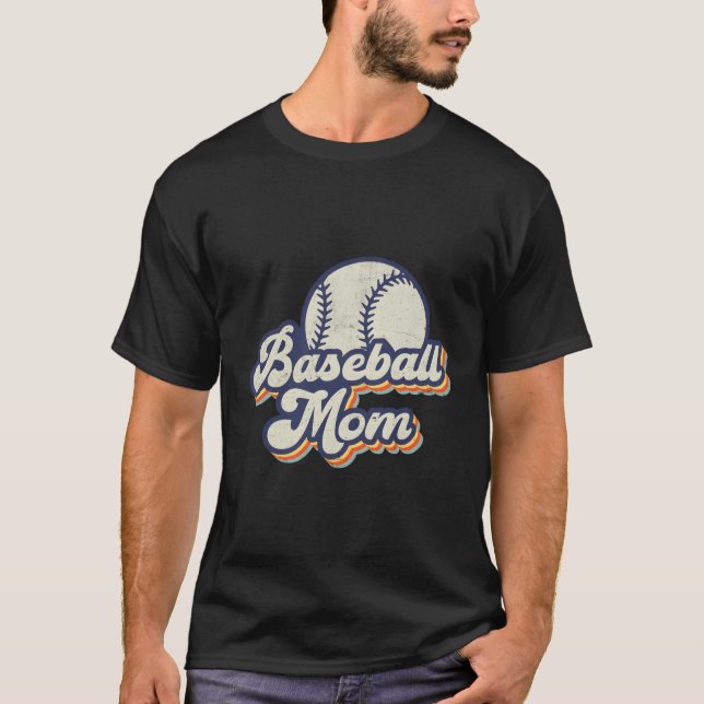 Baseball Mom Mama Mother'S Day T-Shirt (Front)