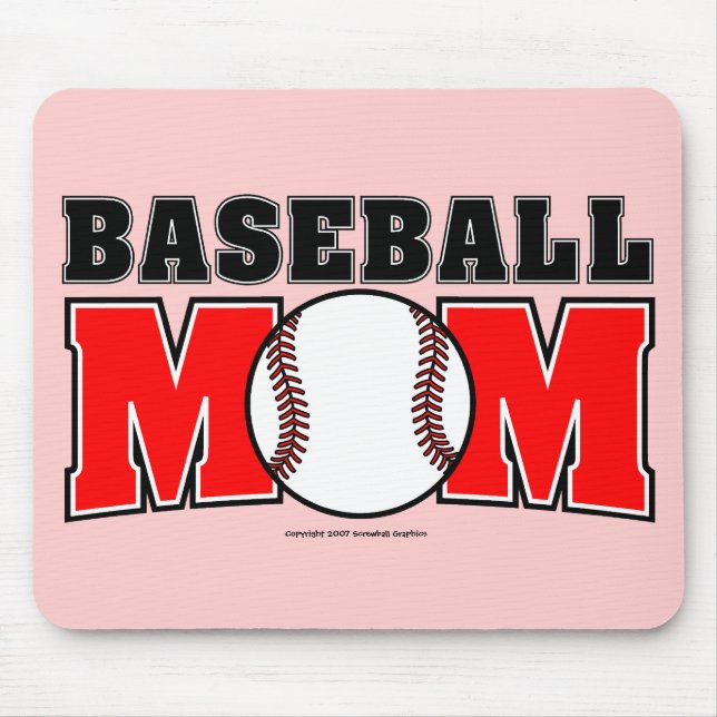 Baseball Mom Mousepad (Front)