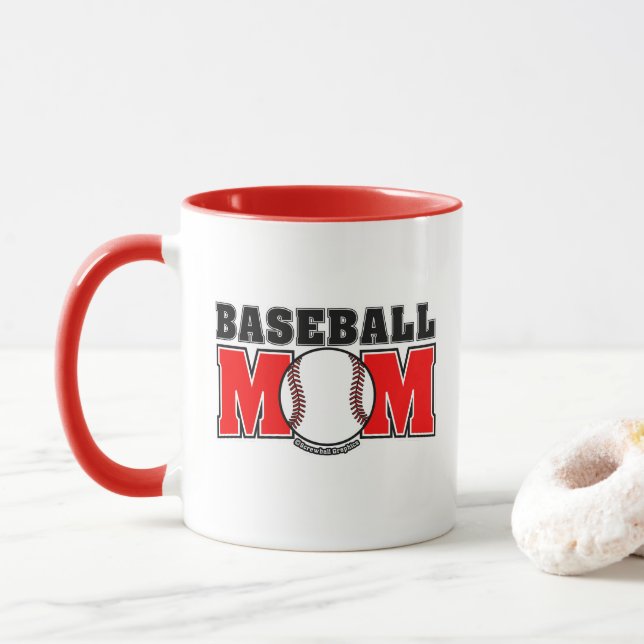 Baseball Mom Mug (With Donut)