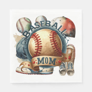 Baseball Mom  Napkin