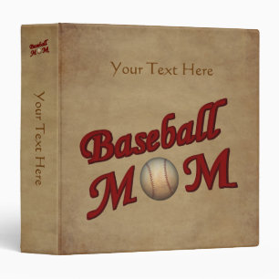 Baseball Mom Personalized Binder