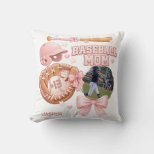 Baseball Mom Photo Pink Coquette Sports