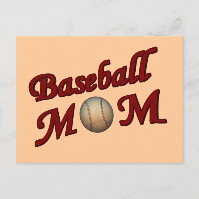 Baseball Mom Postcard (Front)