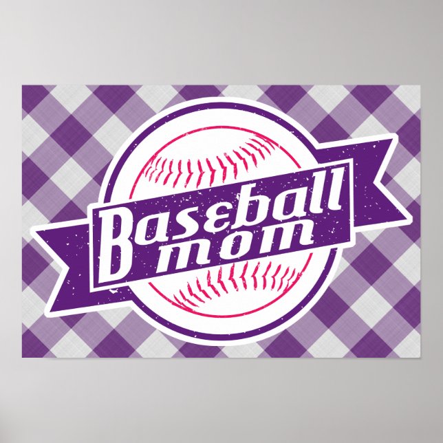 Baseball Mom Poster Print (Front)