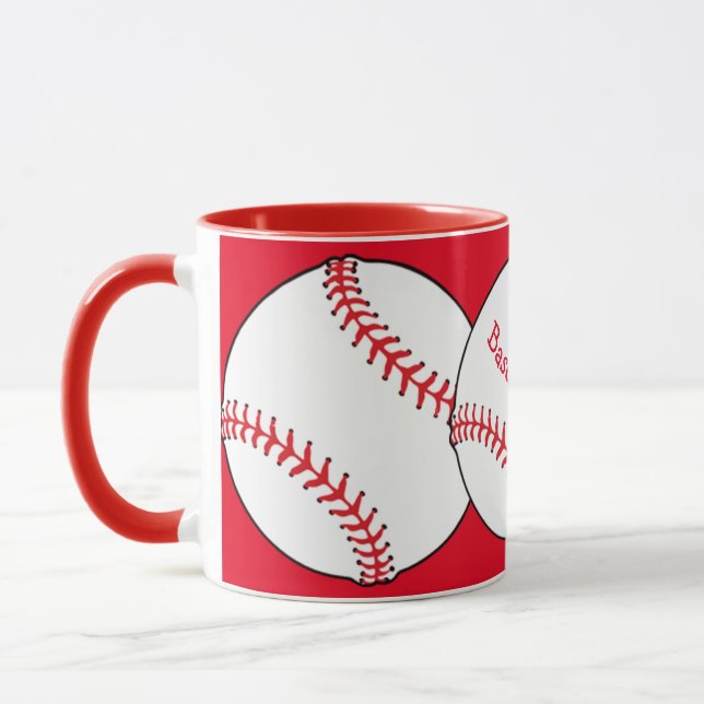 Baseball Mom Ringer Mug (Left)