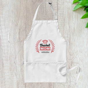 Baseball Mom Shirt The Best Ever Crown  Standard Apron