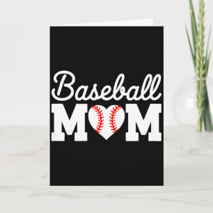 Baseball mom shirt women baseball heart mothers da card
