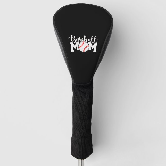 baseball mom shirts golf head cover (Front)