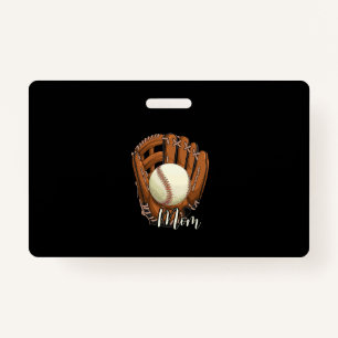 Baseball Mom Softball Mama Mother's Day Badge