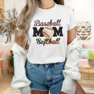 Baseball Mom Softball T-Shirt, Gift Mom T-Shirt