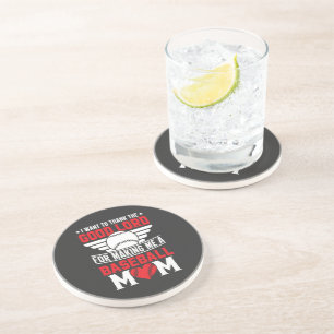 Baseball Mom Sports Parent Game Day Mother Coaster