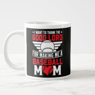 Baseball Mom Sports Parent Game Day Mother Large Coffee Mug