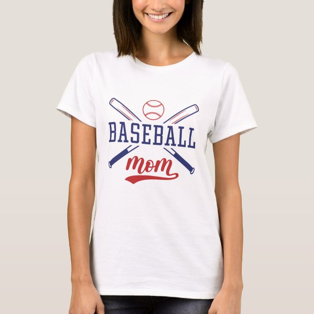Baseball Mom T-Shirt (Front)