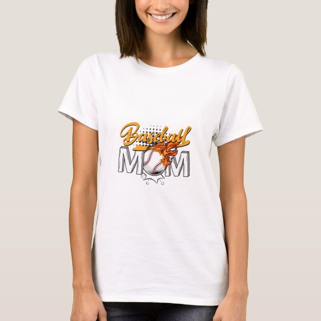 Baseball Mom T-Shirt (Front)