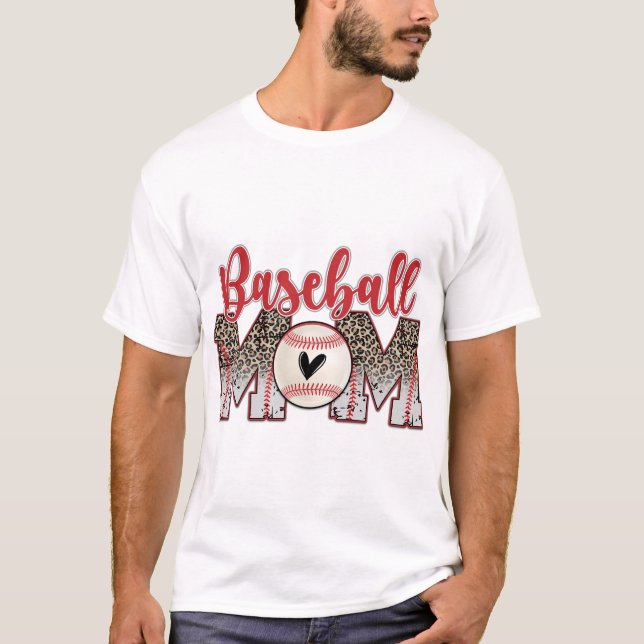 baseball mom  T-Shirt (Front)