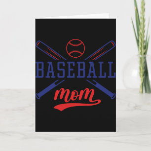 Baseball Mom T Shirt  Card