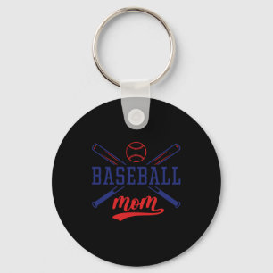 Baseball Mom T Shirt Keychain