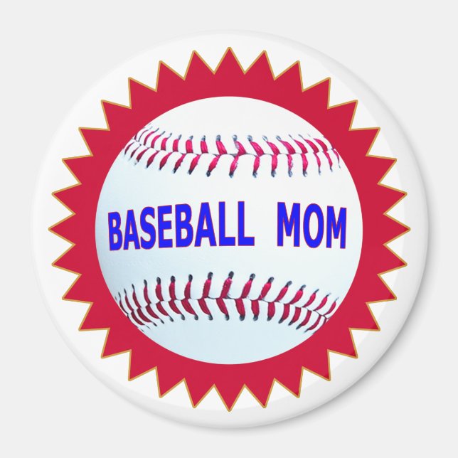 Baseball Mom T-Shirts and Unique Gift Products Magnet (Front)