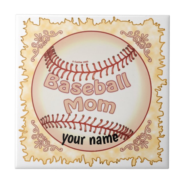 Baseball Mom   Tile (Front)